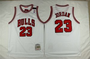 Maillot De Basket Chicago Bulls Michael Jordan 23 Engrener Blanc